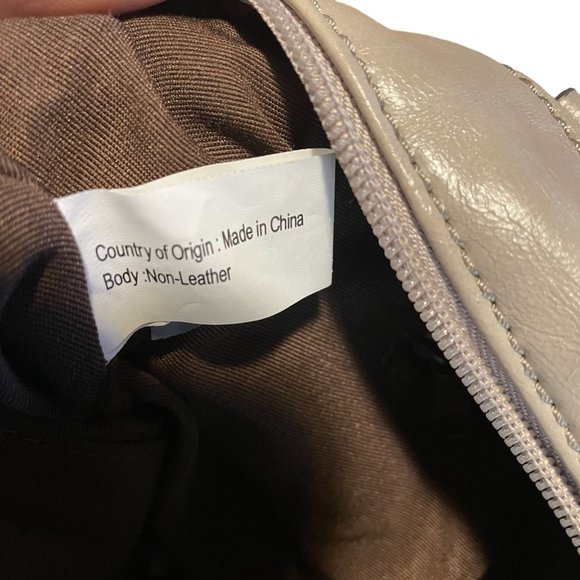 STYLE & CO Gray Beige Studded Synthetic Double Strap Zip Closure Pocket Pouches - Picture 11 of 13